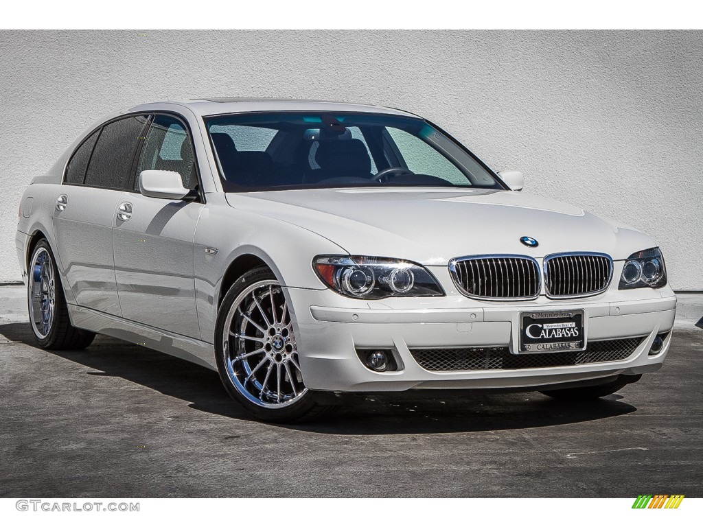 2008 7 Series 750Li Sedan - Alpine White / Black photo #12