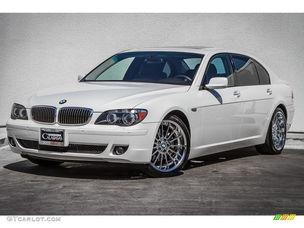 2008 7 Series 750Li Sedan - Alpine White / Black photo #15