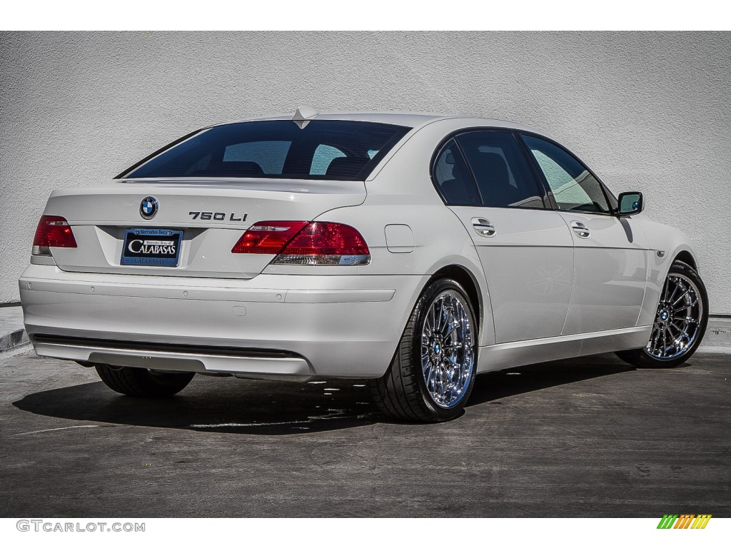 2008 7 Series 750Li Sedan - Alpine White / Black photo #16
