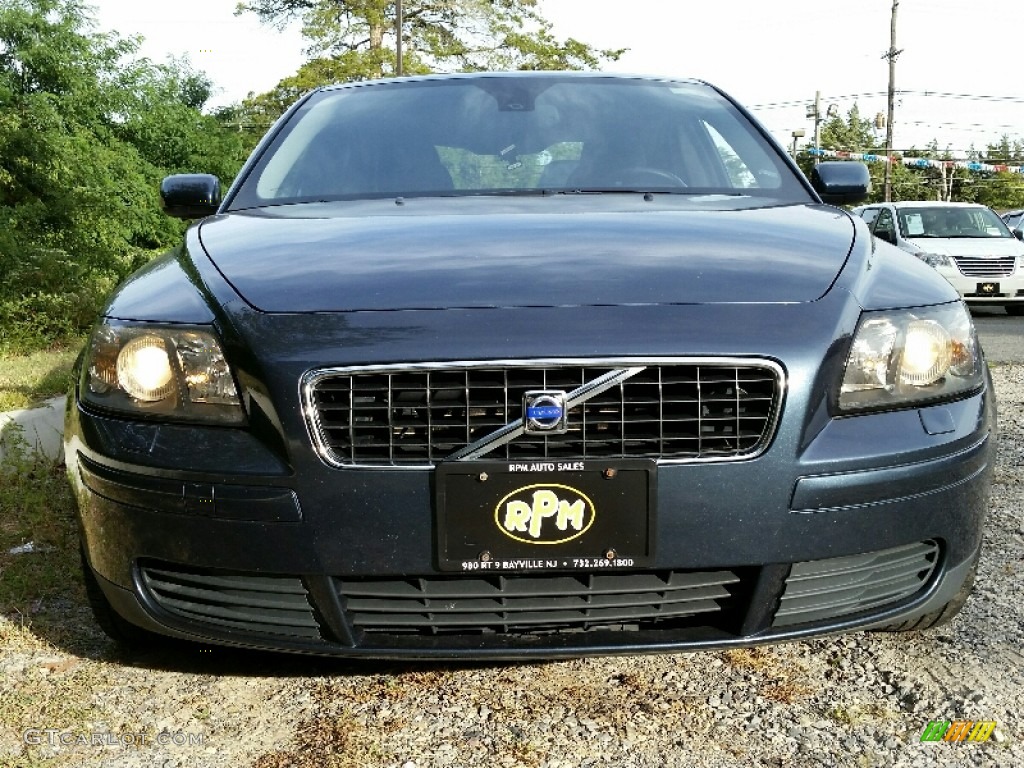 2005 S40 2.4i - Barents Blue Metallic / Dark Beige/Quartz Leather photo #2