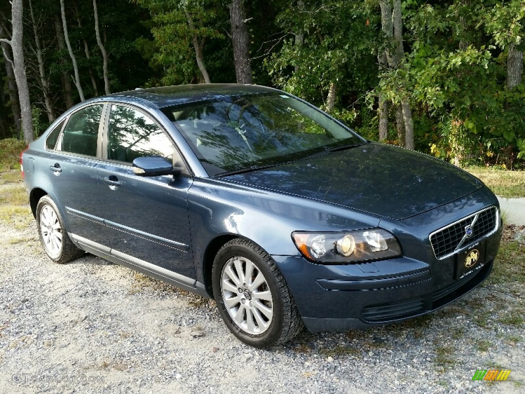 2005 S40 2.4i - Barents Blue Metallic / Dark Beige/Quartz Leather photo #8