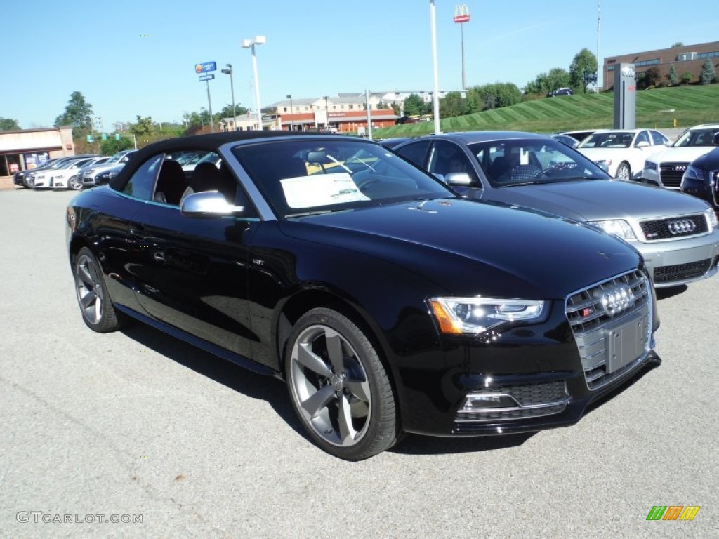 Brilliant Black 2016 Audi S5 Premium Plus quattro Cabriolet Exterior Photo #107400683