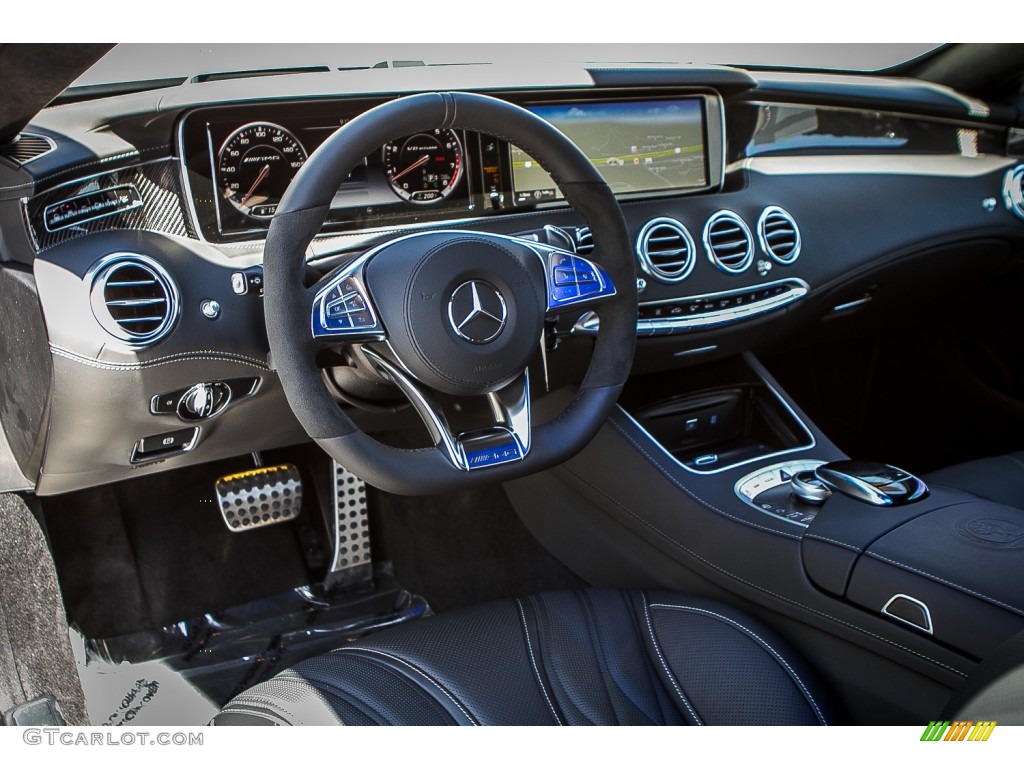 designo Black Interior 2016 Mercedes-Benz S 63 AMG 4Matic Coupe Photo #107402123