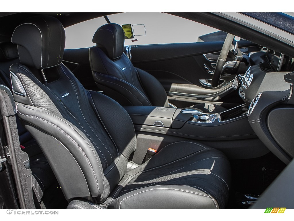 designo Black Interior 2016 Mercedes-Benz S 63 AMG 4Matic Coupe Photo #107402228