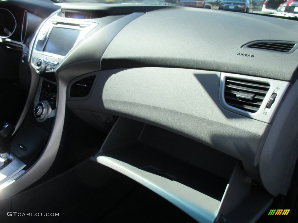 2012 Elantra Limited - Midnight Black / Gray photo #18