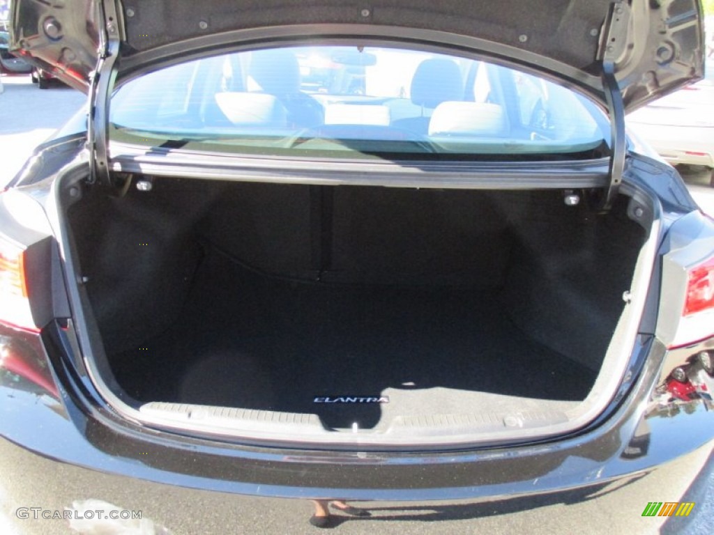 2012 Elantra Limited - Midnight Black / Gray photo #22