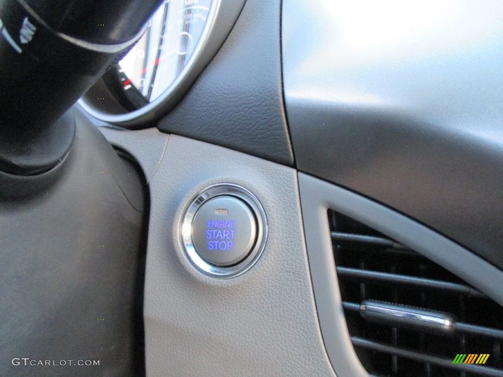 2012 Elantra Limited - Midnight Black / Gray photo #36