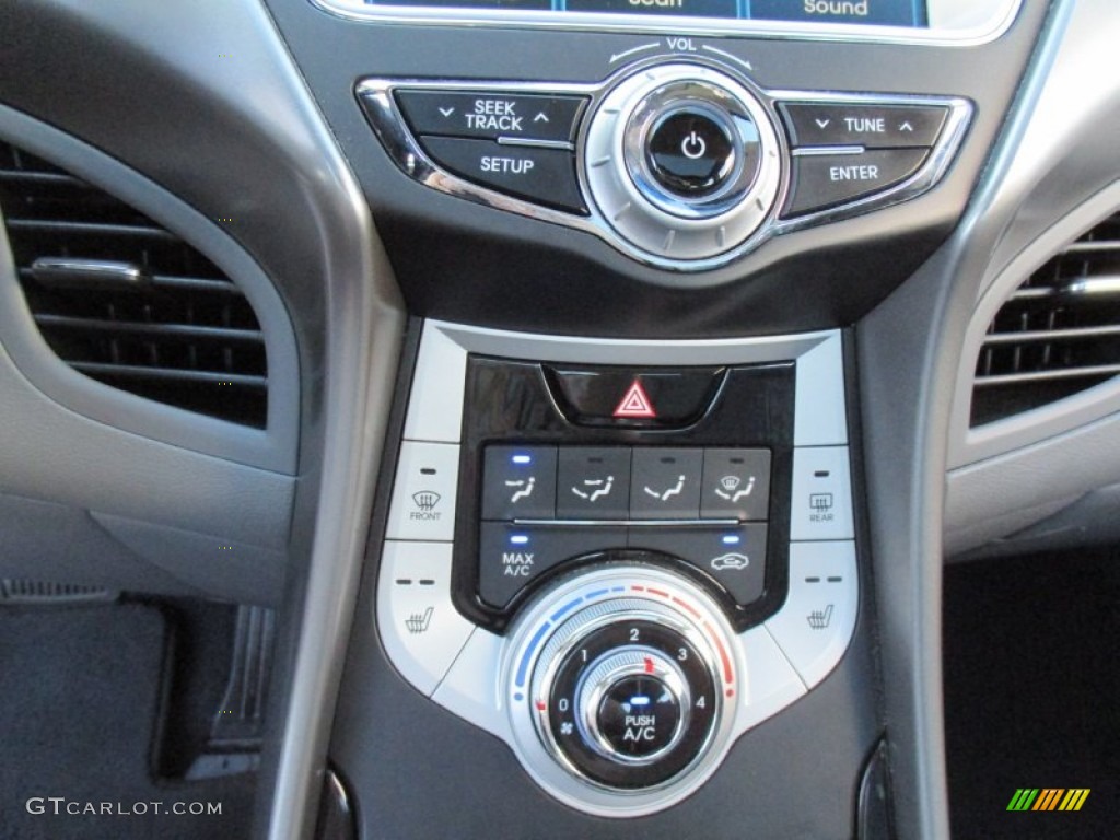 2012 Elantra Limited - Midnight Black / Gray photo #40