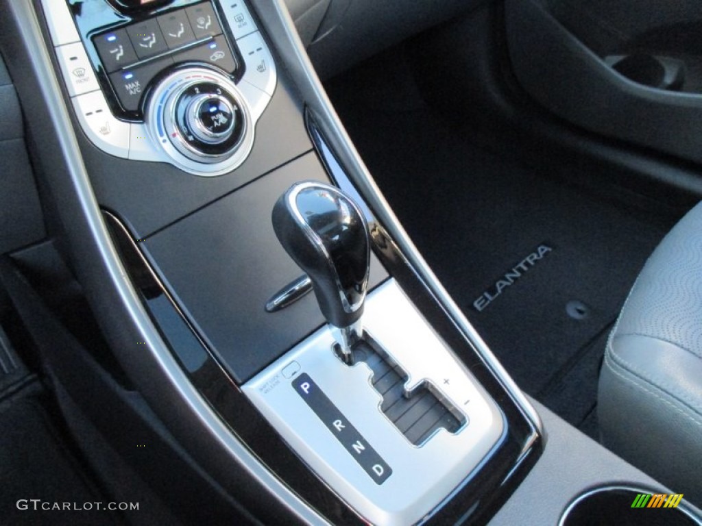 2012 Elantra Limited - Midnight Black / Gray photo #41