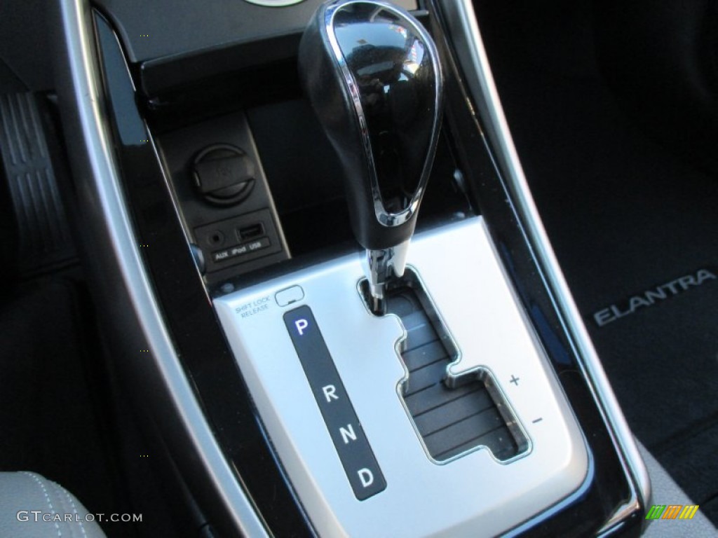2012 Elantra Limited - Midnight Black / Gray photo #43