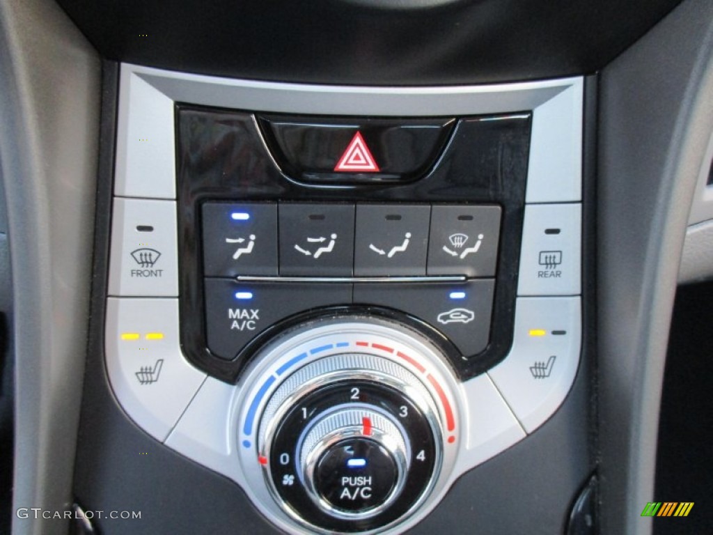 2012 Elantra Limited - Midnight Black / Gray photo #46