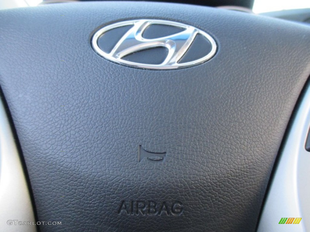 2012 Elantra Limited - Midnight Black / Gray photo #47