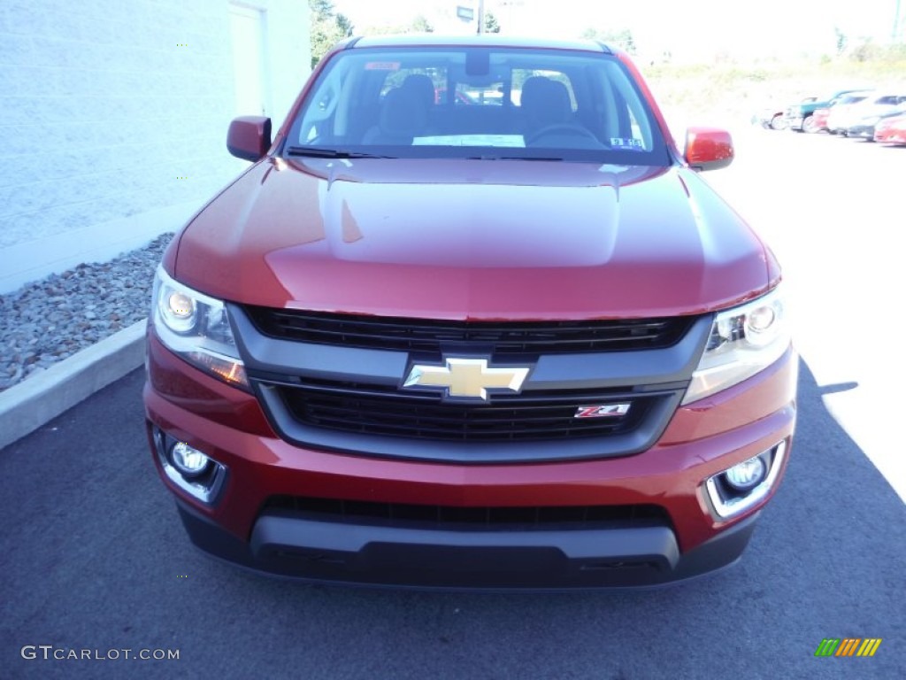 2016 Colorado Z71 Crew Cab 4x4 - Red Rock Metallic / Jet Black photo #6