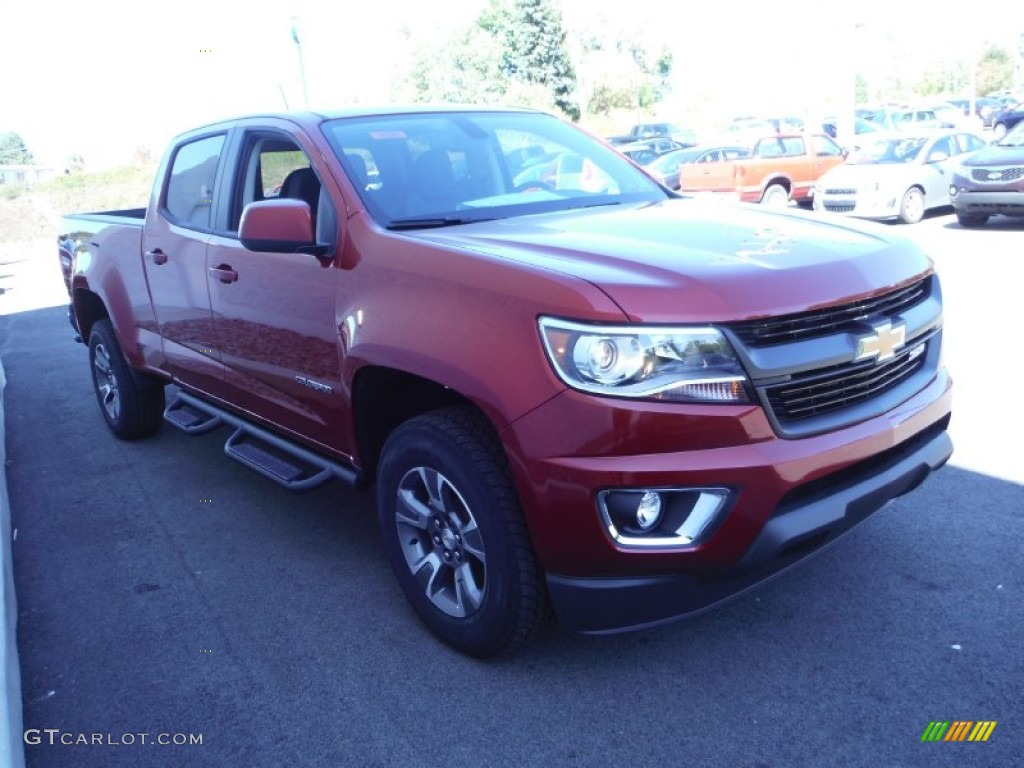 2016 Colorado Z71 Crew Cab 4x4 - Red Rock Metallic / Jet Black photo #7