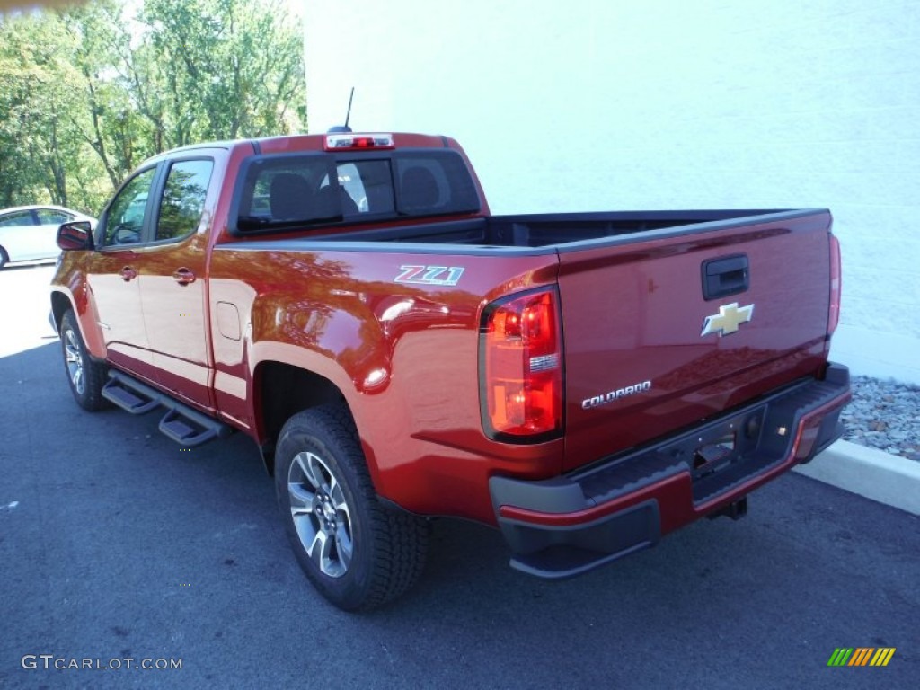 2016 Colorado Z71 Crew Cab 4x4 - Red Rock Metallic / Jet Black photo #9