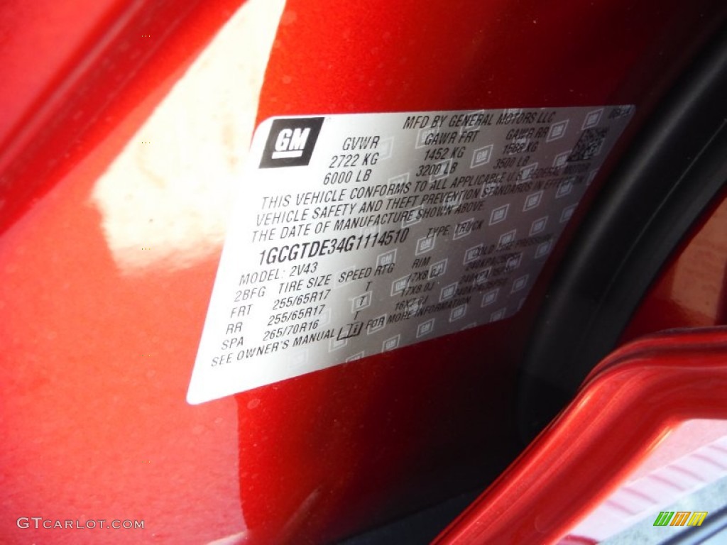 2016 Colorado Z71 Crew Cab 4x4 - Red Rock Metallic / Jet Black photo #25