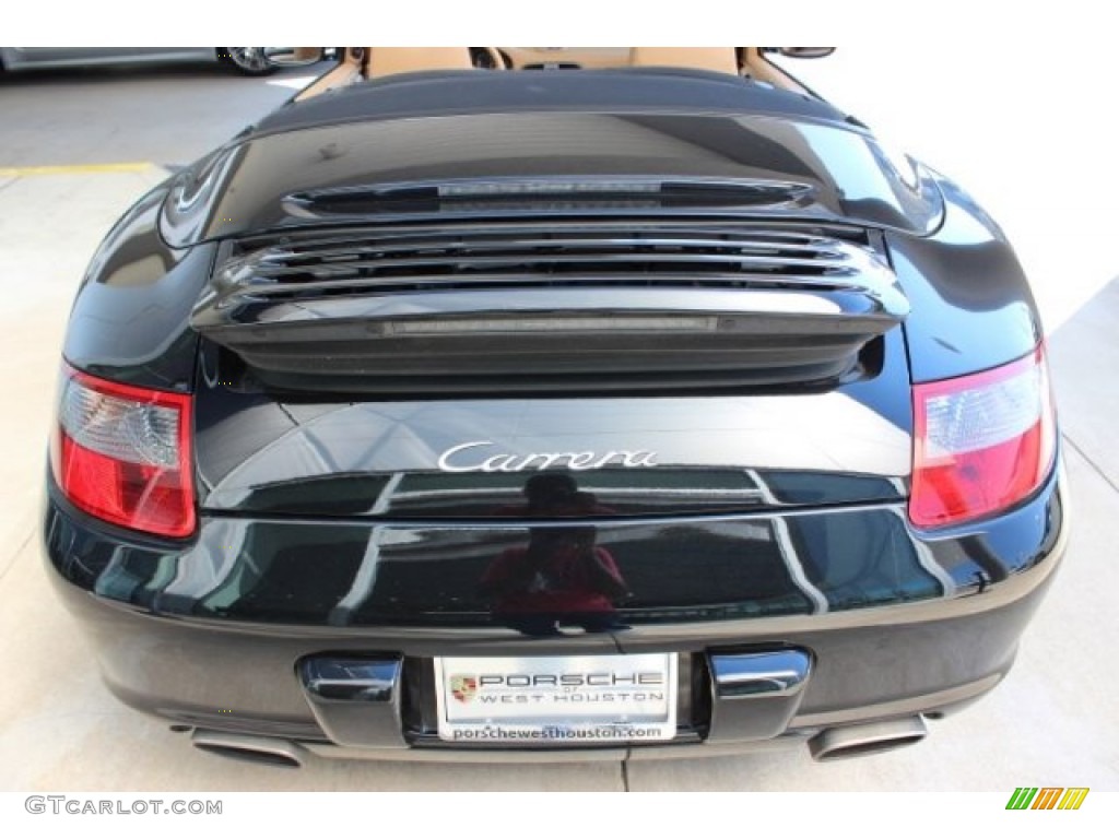 2007 911 Carrera Cabriolet - Black / Sand Beige photo #15