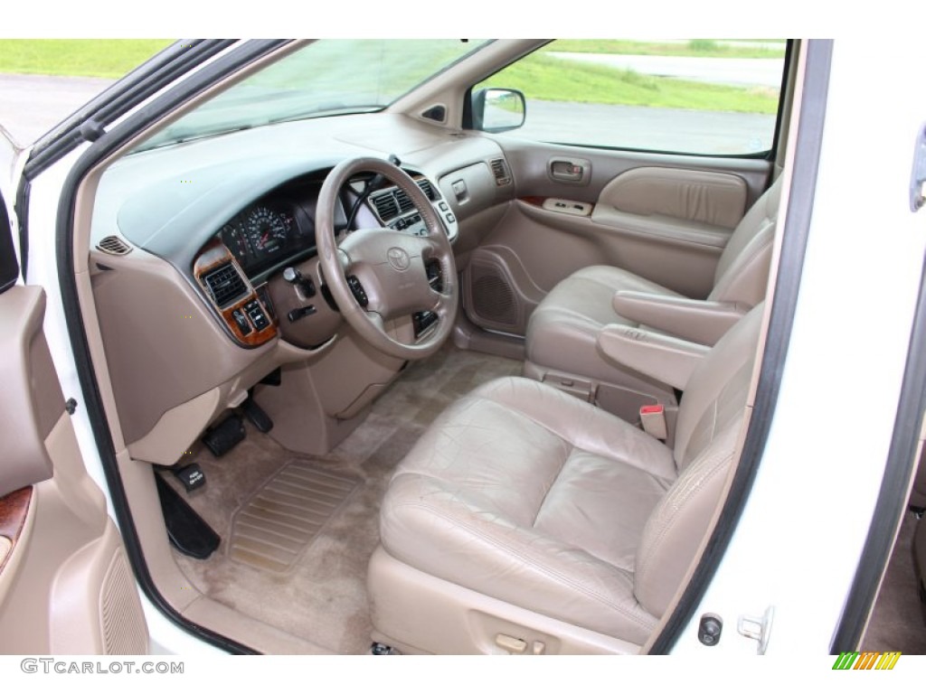 Oak Beige Interior 1999 Toyota Sienna XLE Photo #107413137