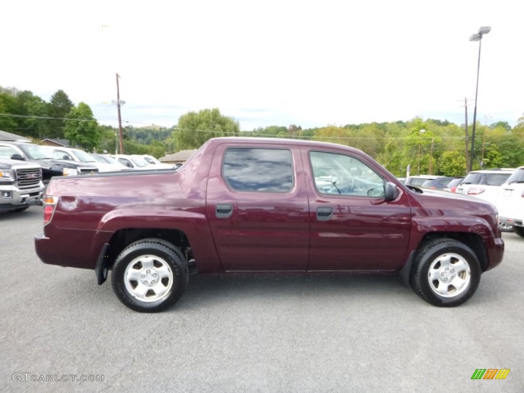 Dark Cherry Pearl 2008 Honda Ridgeline RT Exterior Photo #107414510