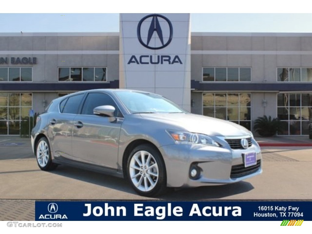 2012 CT 200h Hybrid Premium - Nebula Gray Pearl / F Sport Ocean Blue Nuluxe photo #1