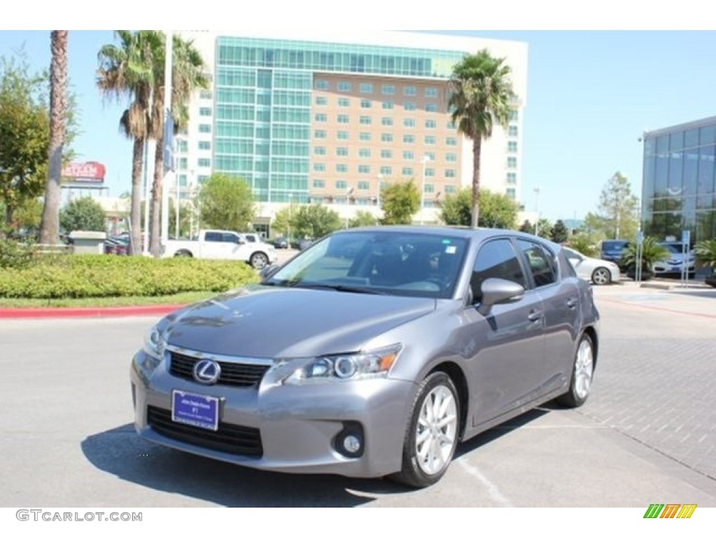 2012 CT 200h Hybrid Premium - Nebula Gray Pearl / F Sport Ocean Blue Nuluxe photo #2