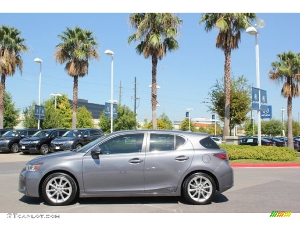 2012 CT 200h Hybrid Premium - Nebula Gray Pearl / F Sport Ocean Blue Nuluxe photo #3