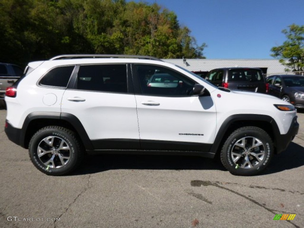 Bright White 2016 Jeep Cherokee Trailhawk 4x4 Exterior Photo #107414774