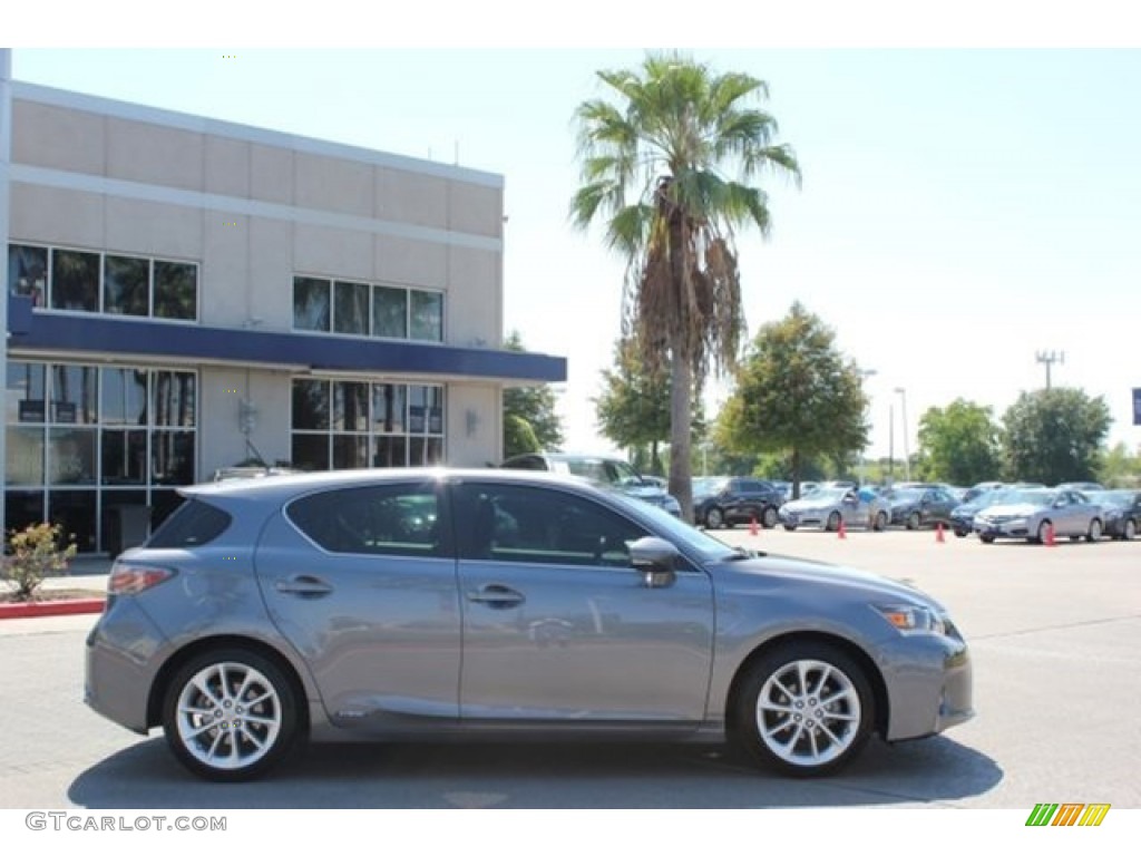 2012 CT 200h Hybrid Premium - Nebula Gray Pearl / F Sport Ocean Blue Nuluxe photo #4