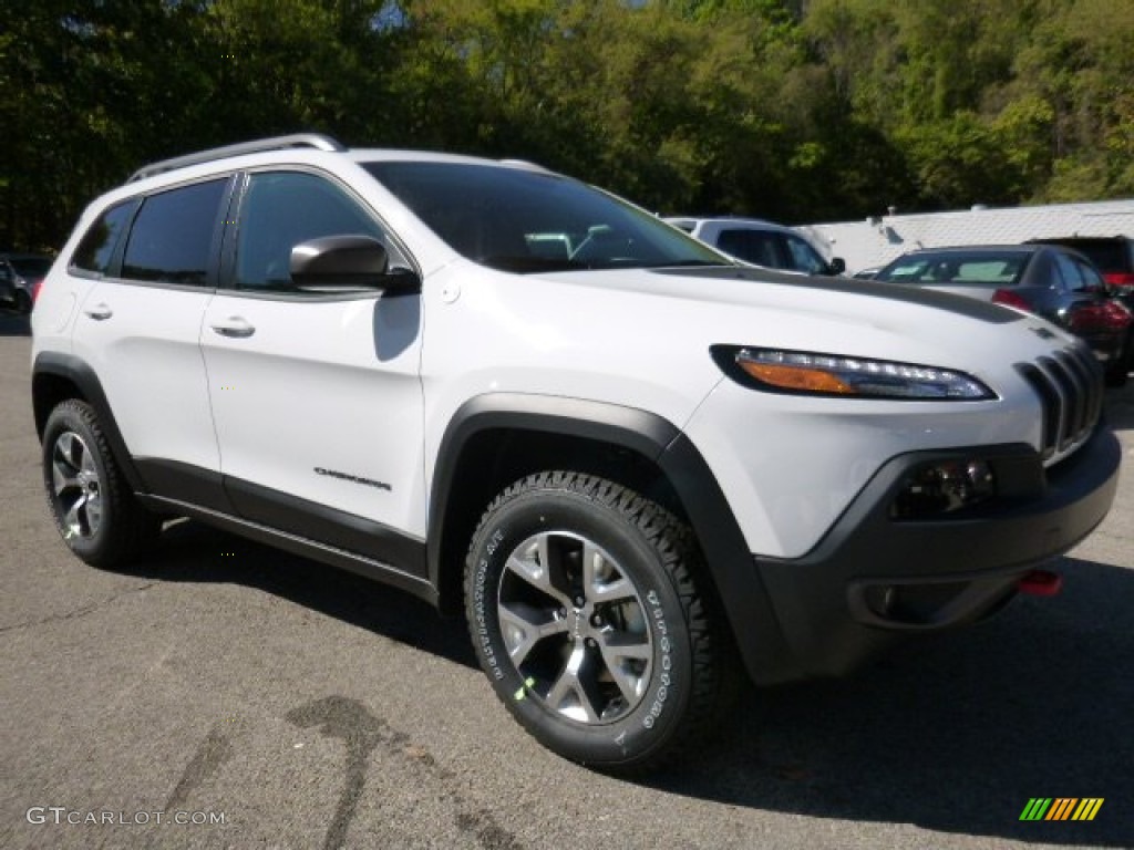 Bright White 2016 Jeep Cherokee Trailhawk 4x4 Exterior Photo #107414792