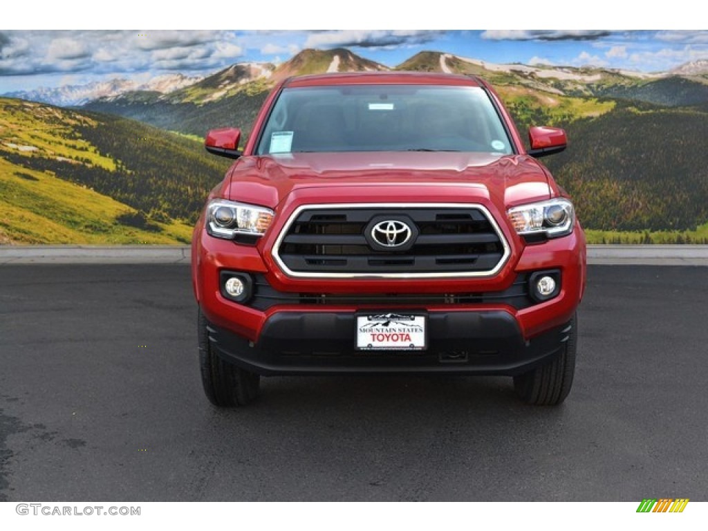 2016 Tacoma SR5 Double Cab 4x4 - Barcelona Red Metallic / Cement Gray photo #2