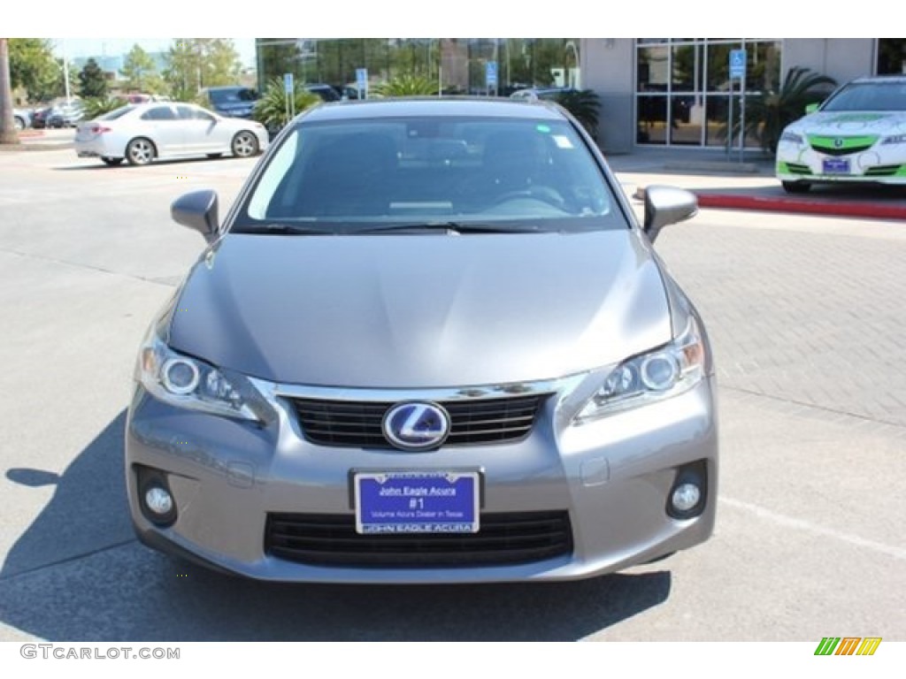 2012 CT 200h Hybrid Premium - Nebula Gray Pearl / F Sport Ocean Blue Nuluxe photo #8