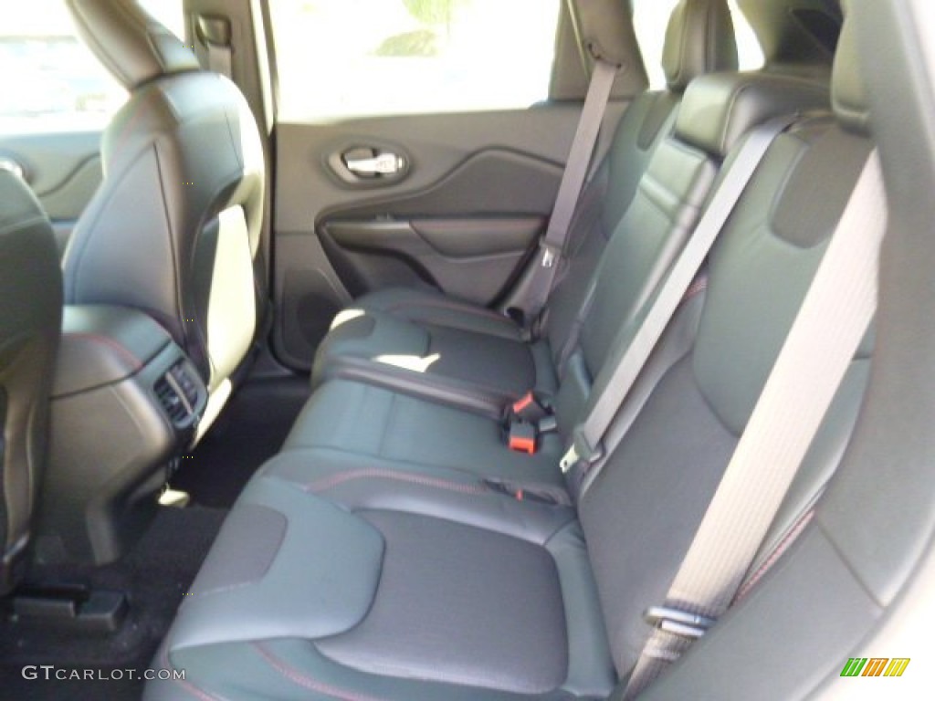 Black Interior 2016 Jeep Cherokee Trailhawk 4x4 Photo #107414864