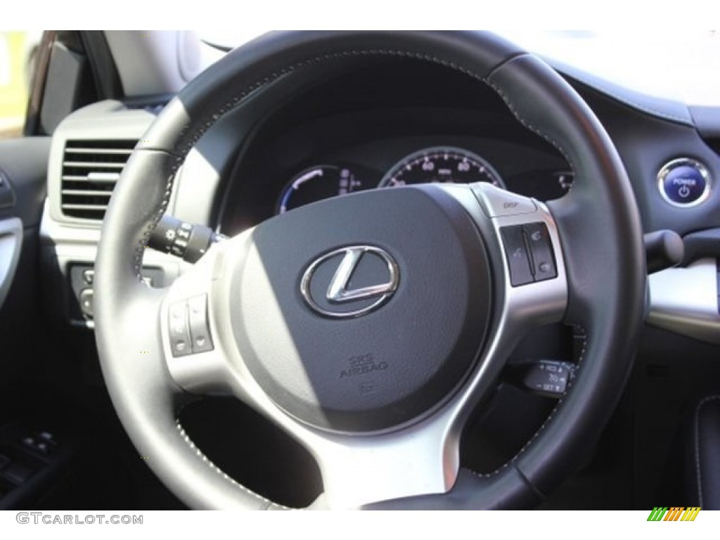 2012 CT 200h Hybrid Premium - Nebula Gray Pearl / F Sport Ocean Blue Nuluxe photo #32