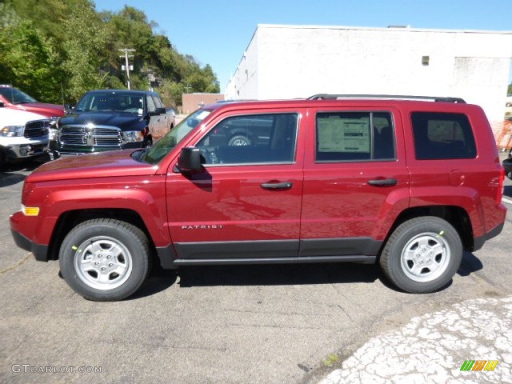 Deep Cherry Red Crystal Pearl 2016 Jeep Patriot Sport Exterior Photo #107415434