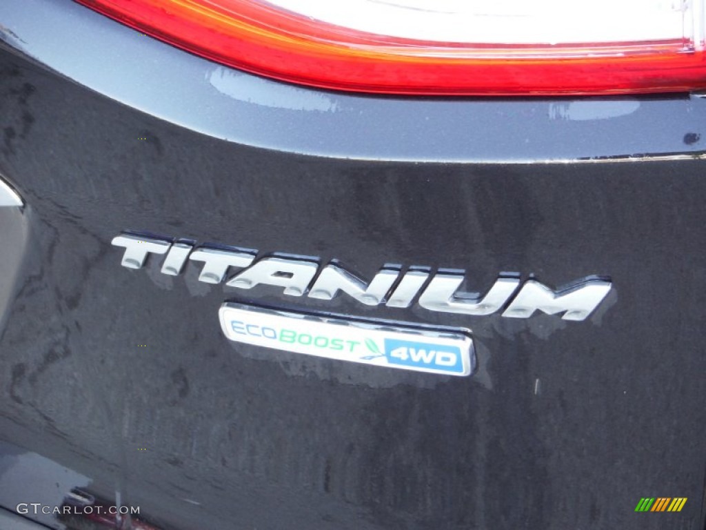 2014 Escape Titanium 2.0L EcoBoost 4WD - Tuxedo Black / Medium Light Stone photo #11