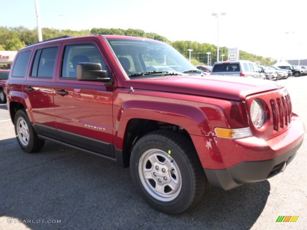 Deep Cherry Red Crystal Pearl 2016 Jeep Patriot Sport Exterior Photo #107415566