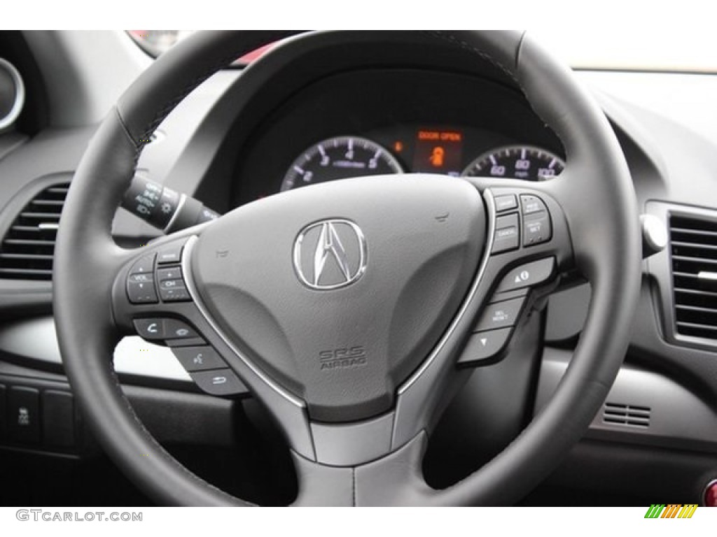 2016 Acura RDX AWD Ebony Steering Wheel Photo #107416415