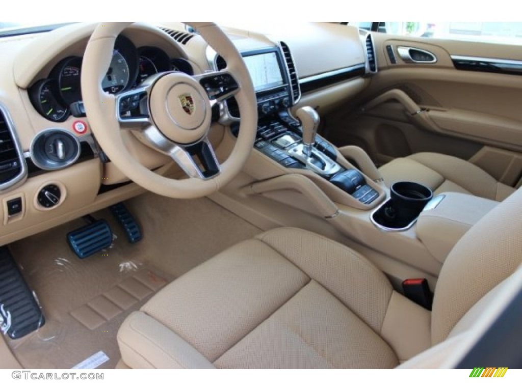 Luxor Beige Interior 2016 Porsche Cayenne S E-Hybrid Photo #107416988