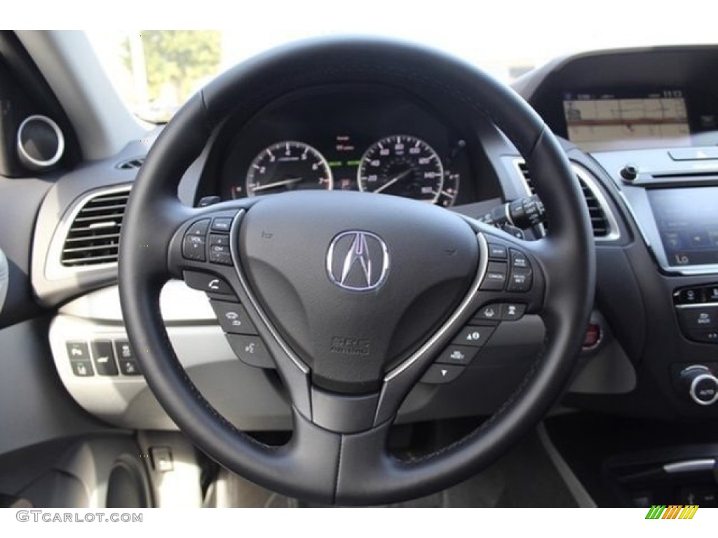 2016 Acura RDX Advance AWD Graystone Steering Wheel Photo #107417519