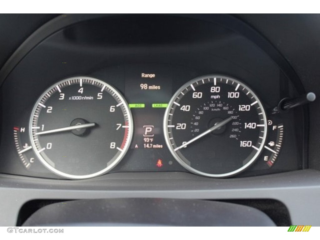 2016 Acura RDX Advance AWD Gauges Photo #107417750