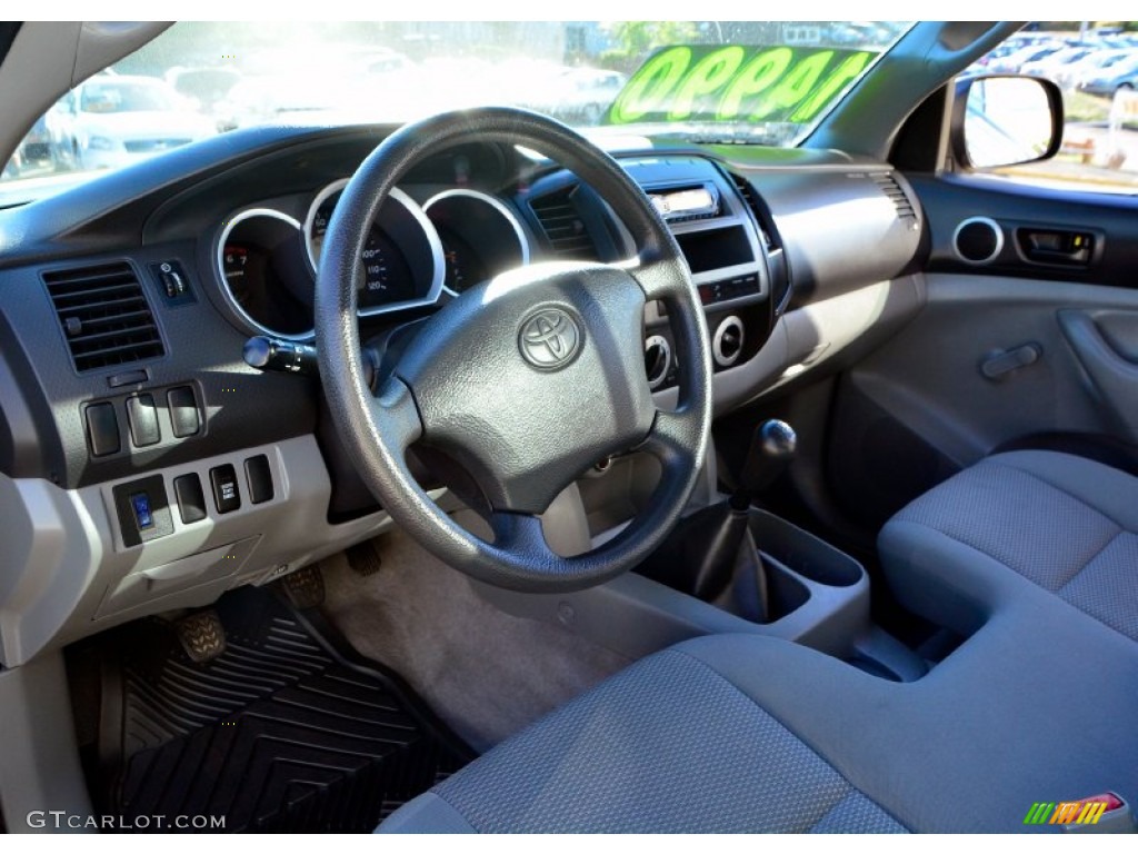 2008 Tacoma Regular Cab 4x4 - Black Sand Pearl / Graphite Gray photo #6