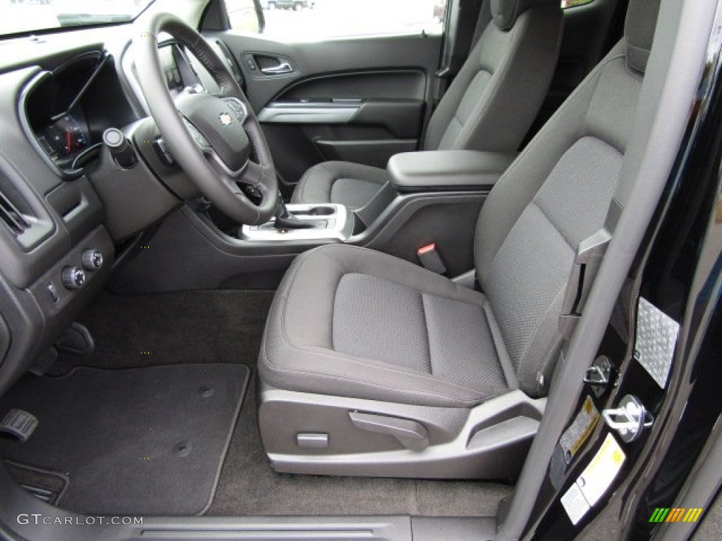 Jet Black Interior 2016 Chevrolet Colorado LT Extended Cab 4x4 Photo #107422769