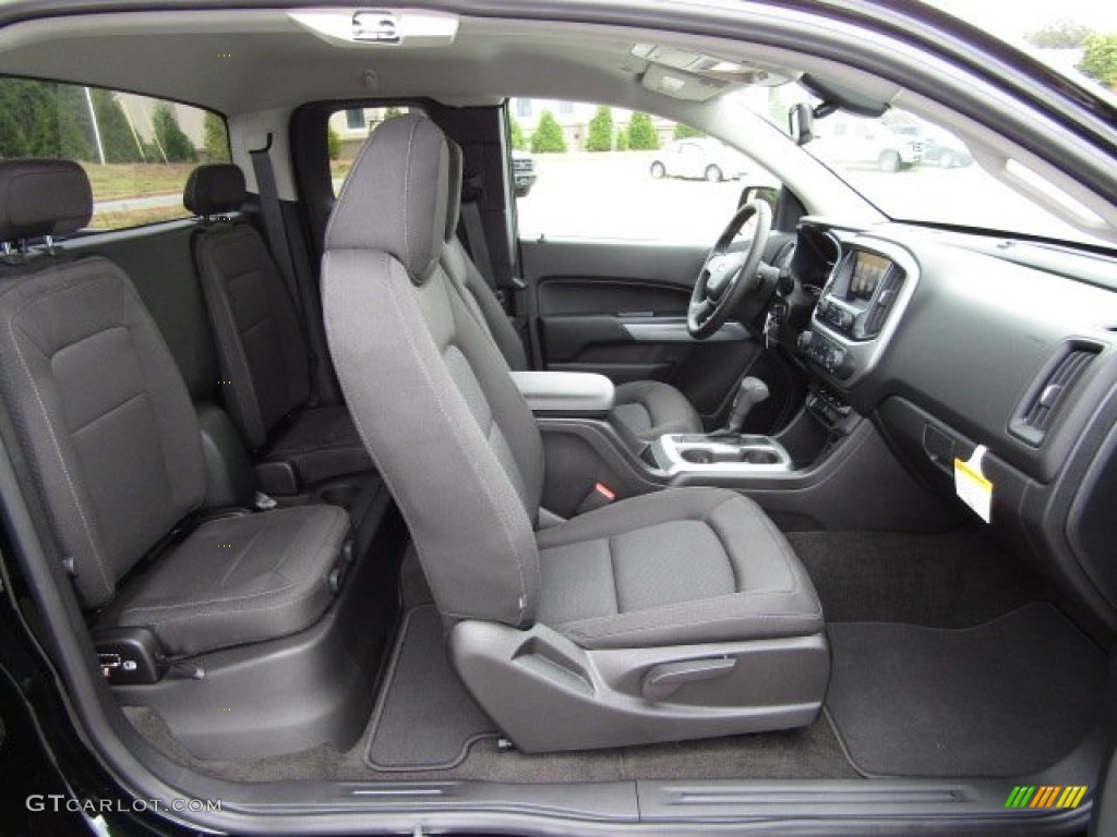 Jet Black Interior 2016 Chevrolet Colorado LT Extended Cab 4x4 Photo #107423000