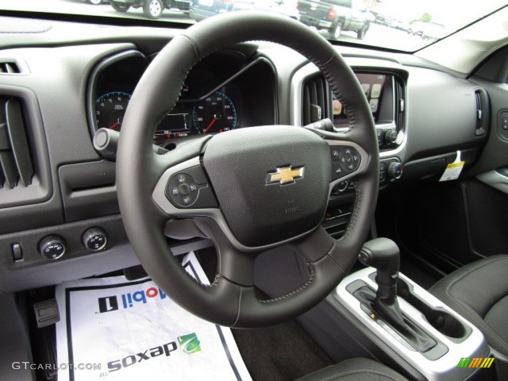 2016 Chevrolet Colorado LT Extended Cab 4x4 Jet Black Dashboard Photo #107423084