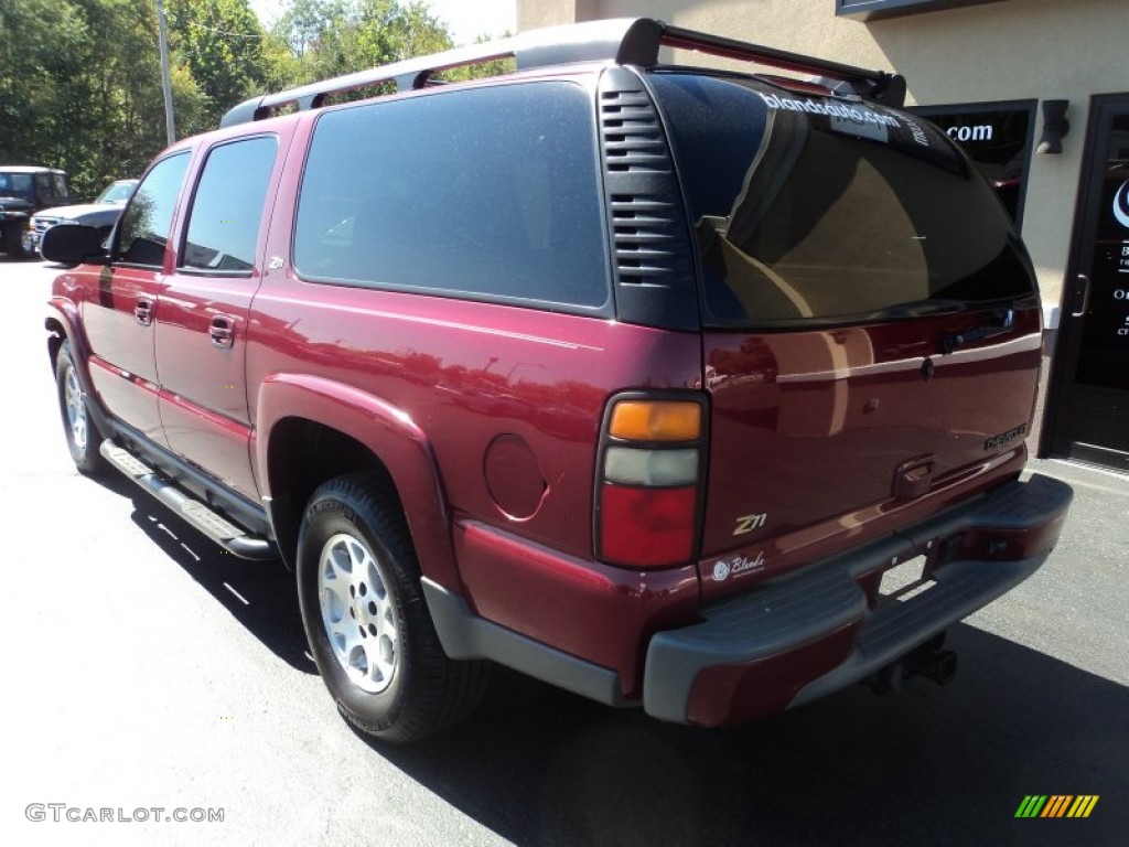 2004 Suburban 1500 Z71 4x4 - Sport Red Metallic / Gray/Dark Charcoal photo #2