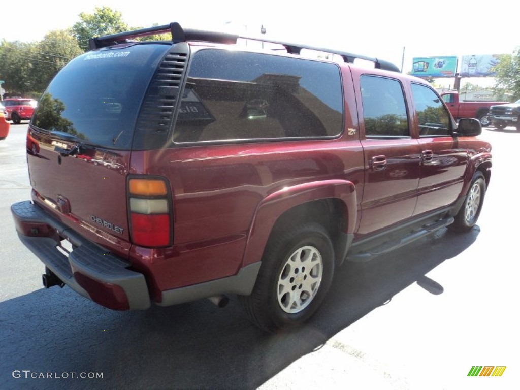 2004 Suburban 1500 Z71 4x4 - Sport Red Metallic / Gray/Dark Charcoal photo #3