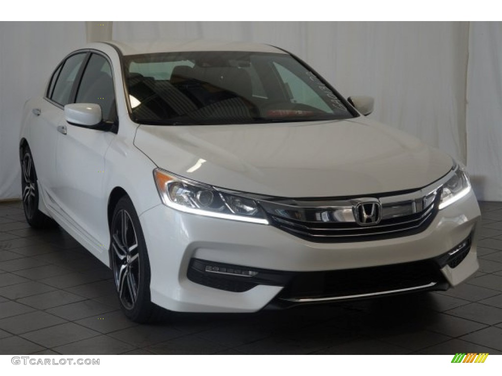 White Orchid Pearl 2016 Honda Accord Sport Sedan Exterior Photo #107427872