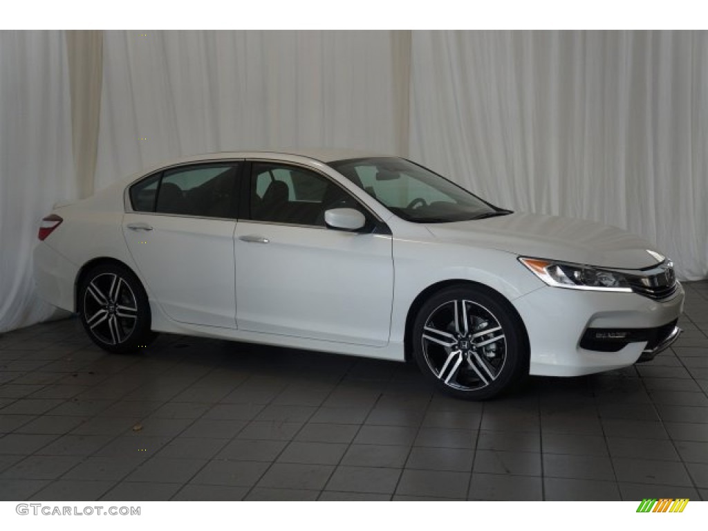 White Orchid Pearl 2016 Honda Accord Sport Sedan Exterior Photo #107427881