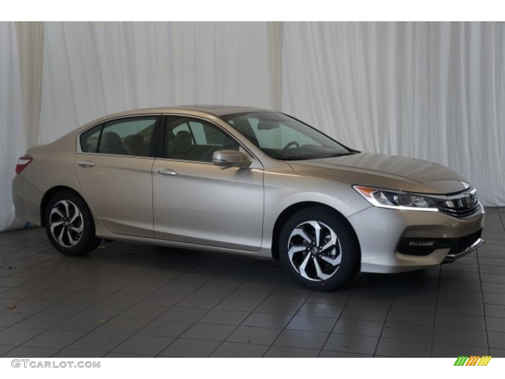 Champagne Frost Pearl 2016 Honda Accord EX-L Coupe Exterior Photo #107428034