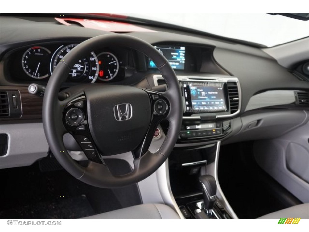 2016 Honda Accord EX-L Sedan Gray Dashboard Photo #107428133